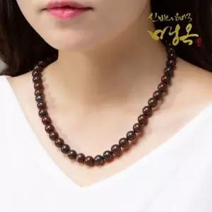 천연 원석목걸이 홍옥 비드 건강목걸이 9mm 10mm