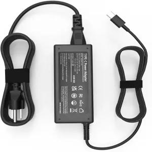 65W USB C 노트북 충전기 레노버 씽크패드 T14 T14s X1 요가 컴퓨터 7i 65와트 고속 교체형 크롬북 전원