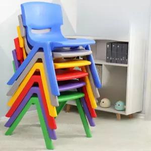 플라스틱 등받이 의자 35cm 간이의자 겸용 가정용 성인 인테리어 레드 소재