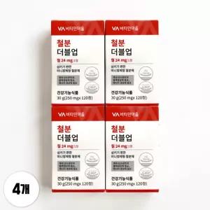 비타민마을 철분 더블업 철분제 120정 4박스