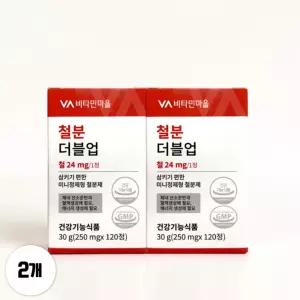 비타민마을 철분 더블업 철분제 120정 2박스