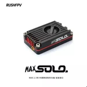 호환 RUSHFPV MAX SOLO 5.8G 2.5W 2-6S LIPO FPV VTX CNC 하우징 내장 무소음 냉각 선풍기 FPV 프리스타일