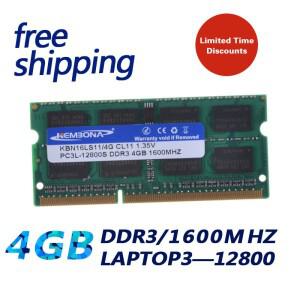 KEMBONA 노트북/노트북 모듈 Ram Memoria SODIMM DDR3L 1600 MHz 4 GB / PC3L-12800S 비 ECC 204pin 1.35 V