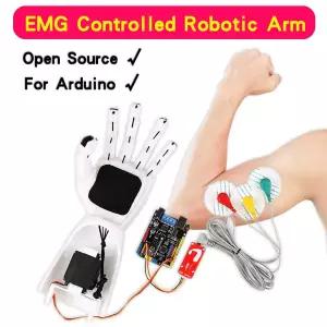 호환 Arduino EMG 센서 Diy 키트 학교 과학 STEM 교육 리학 교육용 EMG 제어 로봇 팔