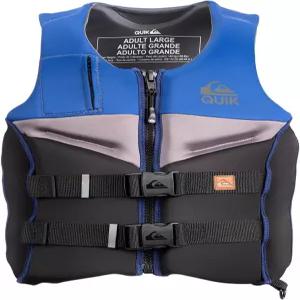 큐실버 남성 구명조끼 USCG 캐나다 교통부 보트 카약 래프팅 서핑 세일링 워터스포츠용 타입 III PFD