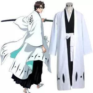 블리치 아이젠 소스케 5번대 대장 유니폼, 사신 복장, 코스프레 의상 코믹콘
