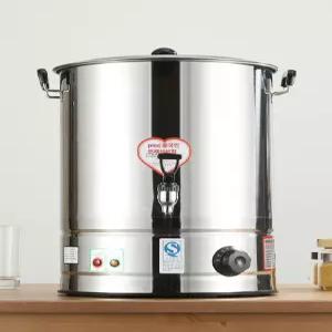 스텐 전기 온수통 보온 수도꼭지 중탕기 업소용 대용량