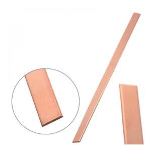 1PCS T2 순수 빨간색 구리 금속판 두께 플랫 8MM 버스 길이 100 250MM