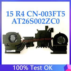 003FT5 Dell Alienware 15 R4 방열판 AT26S002ZC0용 라디에이터 팬 100% 잘 작동함