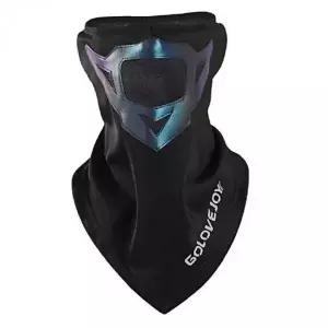 [골드스마일]기모 블랙 방한 마스크 페이스 겨울 라이딩 넥워머 골프 등산