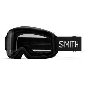 스키 및 스노보드를 위한 SMITH 데어데블 유스 고글 u2013 퍼포먼스 스노우스포츠 키즈 고글 u2013 블랙 + 클리어 렌즈