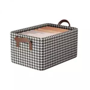 [골드스마일]접이식 리빙박스 와이어 패브릭 보관함 32L