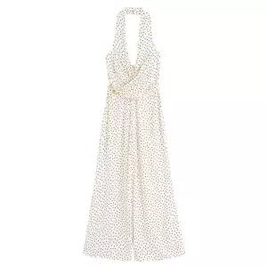 여자 가을 점프슈트 얇은 홀터넥 원픽3