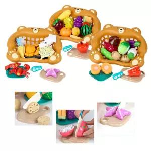 3살 두돌선물 야채 과일 해산물 자르기 장난감 유아교구 시장놀이