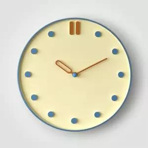 모던 블루 벽시계 무소음 북유럽 유니크