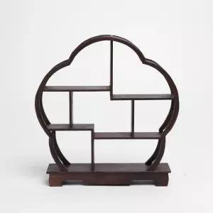 미니장식장 매화 다관 장식장 찻잔 미니선반 장식장원목