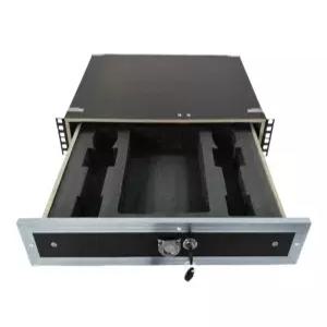 랙케이스 슬라이딩선반 랙서랍 키보드 캐비넷 서버랙 선반블랙 트레이 마이크면 허브랙 보관