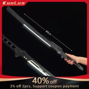 80CM 사이버 펑크 광선 검 열 에너지 Katana 코스프레 할로윈 칼 장난감 아크릴 빛나는 무기 모델 소년