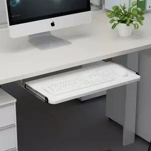 슬라이드 키보드 슬라이딩 선반 책상 거치대 트레이 조절 부착형 수납 아래