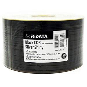 100팩 리다타 블랙 CD-R 48X 700MB 80M 은색 가능 디스크 표면 열 하단 빈 미디어 반짝이는 녹화