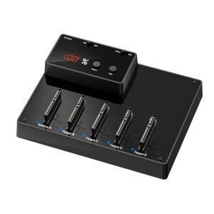 5-Bay SATA 하드 드라이브 도킹 스테이션, USB 3.0(5Gbps), 최대 30TB(5 6TB) 2.5 u2033 SATA SSD/HDD 지원, 1:4 오프라인 클론/듀플리케이터 기능 제공