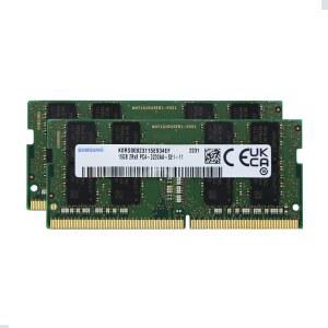 삼성 32GB (2x16GB) DDR4 3200MHz PC4-25600 SODIMM 2Rx8 CL22 1.2v 게이밍 노트북 메모리 모듈 업그레이드 RAM M471A2K43EB1-CWE
