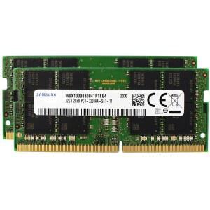 Samsung 64GB (2x32GB) DDR4 3200 MHz PC4-25600 SODIMM 2Rx8 CL22 1.2v 260-PIN Memory RAM Laptop Notebook Module Upgrade M471A4G43AB1-CWE M471A4G43BB1-CWE