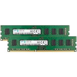 삼성 16GB (2x8GB) DDR3 1600MHz PC3-12800 CL11 UDIMM 2Rx8 듀얼 랭크 1.5V 비ECC DIMM 240핀 데스크탑 PC RAM 메모리