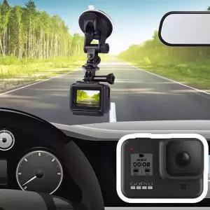 [골드스마일]고프로 히어로 8 호환 액션캠 유리 흡착 거치대 석션 블랙박스