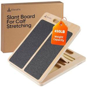 종아리 스트레칭을 위한 조절 가능한 경사 보드, 나무 휴대용 스트레칭기, 접이식 종아리 발목 아킬레스건 무릎 뒤꿈치 근육 스트레칭 운동, 느슨한 종아리를 위한 10분 솔루션
