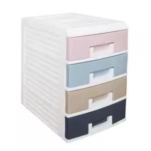 포카용품정리함 파스텔 4단 서랍장 대 커피 간식 다꾸 포카 보관함 1P