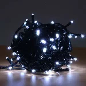 LED 지니전구 100구 녹색선 백색 10m 점멸 크리스마스트리 전구