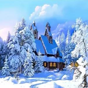 아이윙스 피포페인팅 Q3142 겨울테마 DIY명화그리기 DIY그림그리기