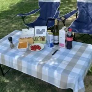 탁자 PVC 방수 테이블보 6인용 체크믹스 방수식탁보