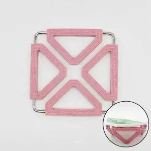 [콩심팥심]F1 접이식 냄비받침대 사각핑크