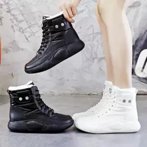 여성겨울부츠 모비드 통굽 여성방한부츠 하이탑