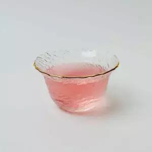 [콩심팥심]내열유리 라인골드 나팔모양 찻잔 다기잔 60ml