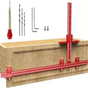 확장 캐비닛 하드웨어 지그 키트 32인치 및 16인치 탈착식 MAX 핸들 자동 센터 펀치 알루미늄 합금 템플릿