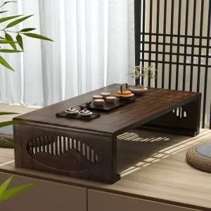 다다미 테이블 식 찻집 다도 원목 월넛 낮은 식탁 찻상