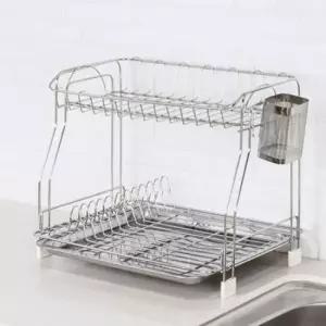 주방건조대 스텐 식기건조대 접시 정리대 설거지 2단