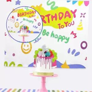 쌍문상회 대형 생일파티 축하 현수막 포스터 케이크