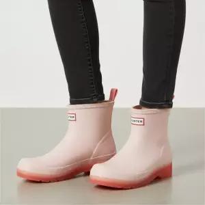 W 플레이 숏 트랜스루센트 솔 레인부츠 로코코 핑크 WFS4001RMA-ROF)