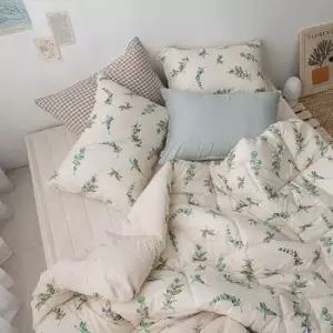 기숙사이불세트 내추럴 광목 순면 이불패드세트 SS 베이지 사계절