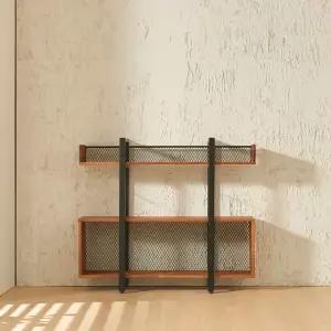 가구산책 멀바우 원목 3단 책장 1200 H7213(착불)