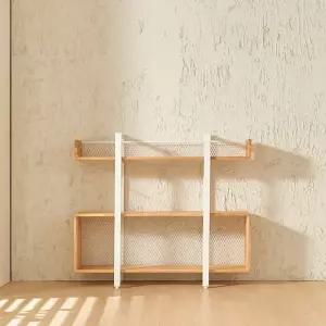 가구산책 참죽 원목 3단 책장 1200 H7214(착불)