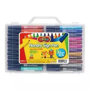 논드라이 싸인펜 24색 드라이싸인펜 어린이싸인펜 수성싸인펜 사인펜