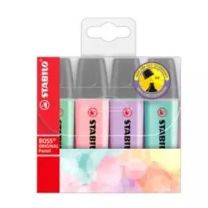 스타빌로 보스 오리지날 형광펜 파스텔 4C A세트 70/4-2/심굵기 2mm-5mm