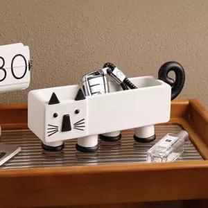 귀여운 고양이 소품 거치대 장식 리모컨 화장대 현관 오브제 트레이 거실