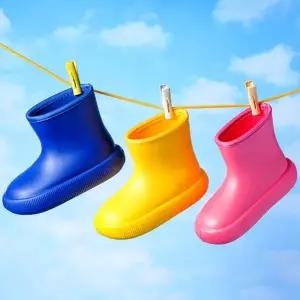 어린이 장화 데일리 귀여운 미끄럼 아동 부츠 방지 고무 키즈