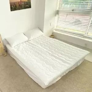 매트리드 더크린 사계절 접이식 3단 매트리스 화이트 2인용D